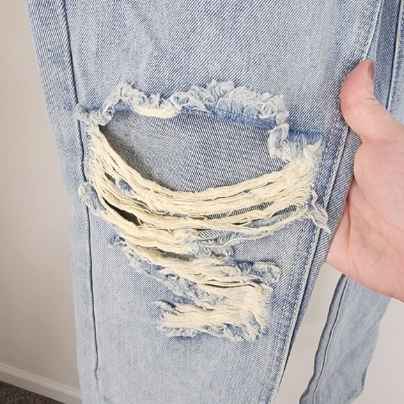 NWT One Teaspoon Awesome Baggies Ripped Distressed Relaxed Leg Jean Size 25 - Picture 9 of 12